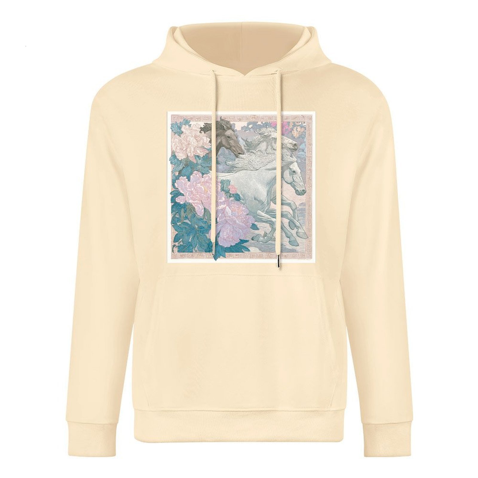 H Designer Fall Winter Hoodie Luxury Horse Print Design Unisex Long Sleeve Streetwear Hip Hop Oversized Fit Hoodie Men's Fashion Apparel H39