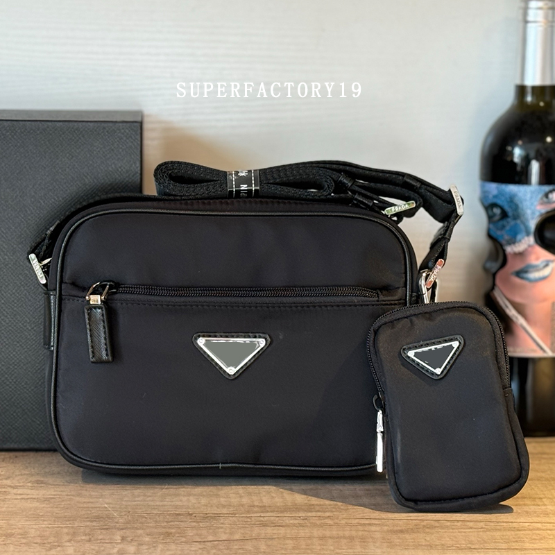 Famous designer men's black messenger bags crossstripe briefcase messenger bags business office bag cross-body traveling shoulder bag purse