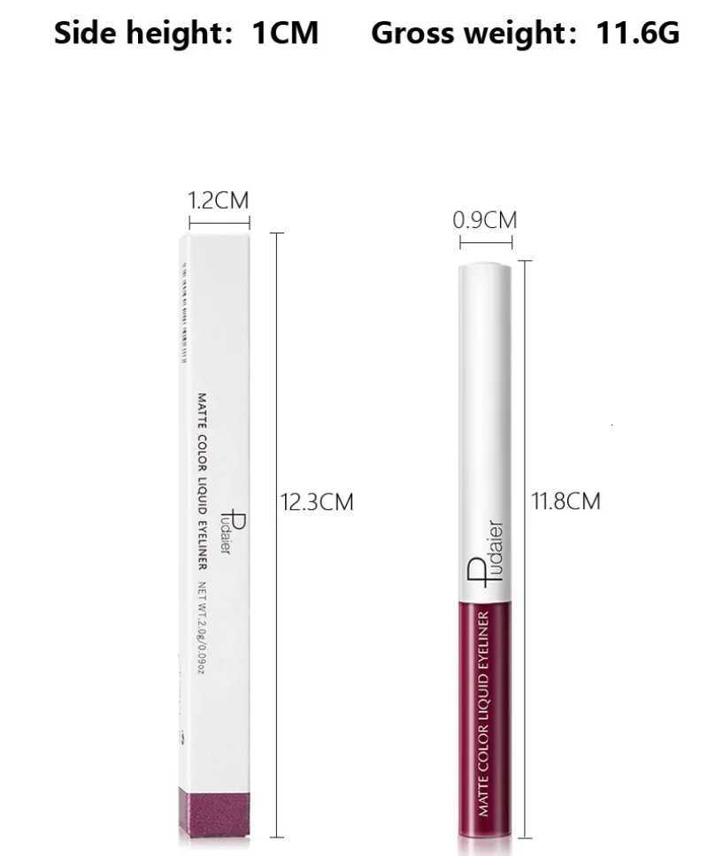 Free Shiping Matte Quick Drying High Pigment Eye Liner Pen Makeup Colorful Liquid Eyeliner Waterproof Long Lasting Liner PencilL251024