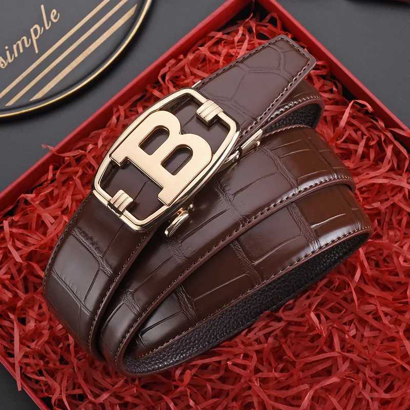 The New Mens Belt PU Belt Business HighQuality Fashion Mens Belt Alloy Automatic Buckle Popular W251024