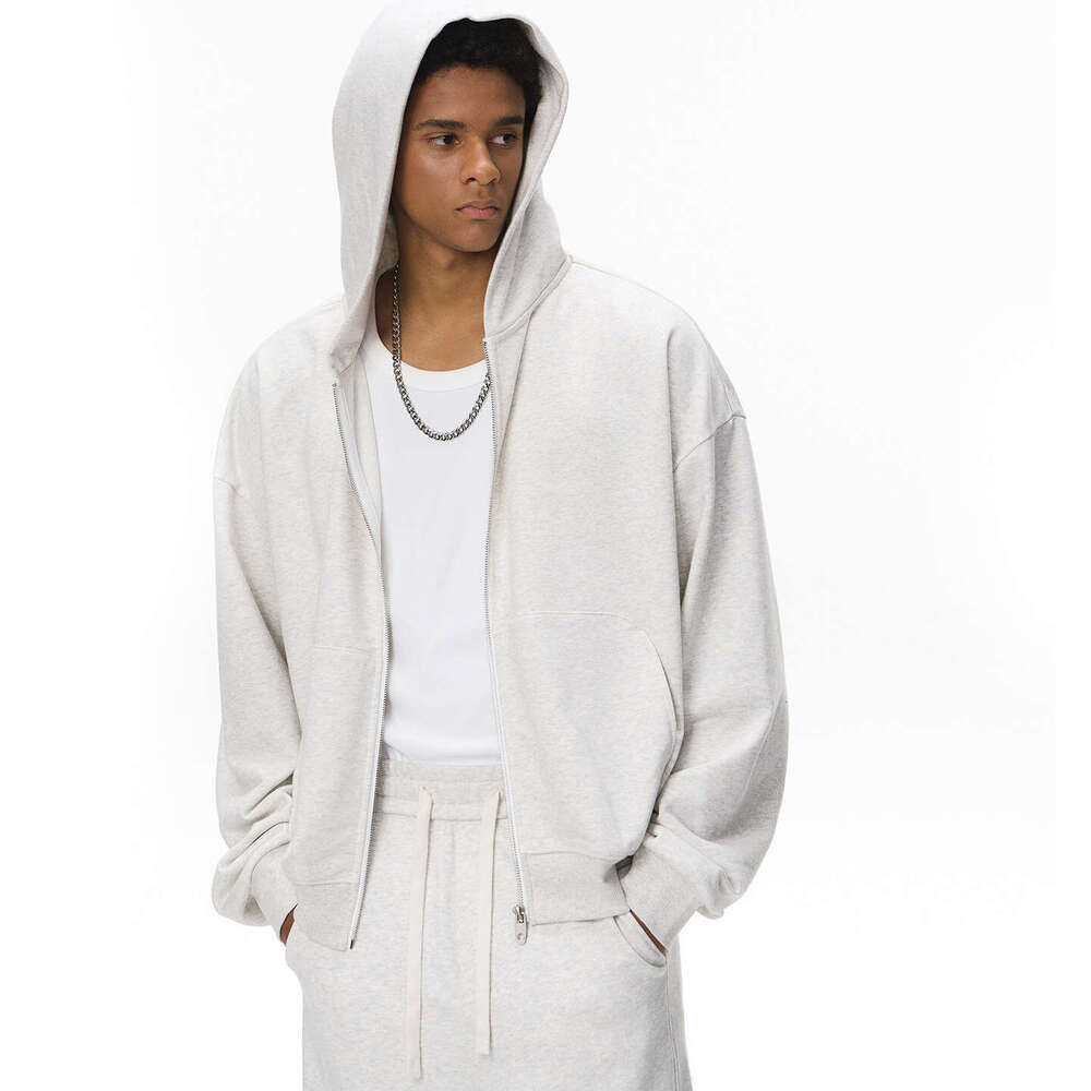 Men's Clothing|Dragon Scale Zipper Jacket Sweatshirt 25 Autumn New Boxy Short Knitted Hoodie