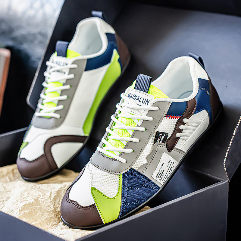 Free Shipping with box Big Size Casual Shoes Pu Leather Fashion design Sneakers for Men