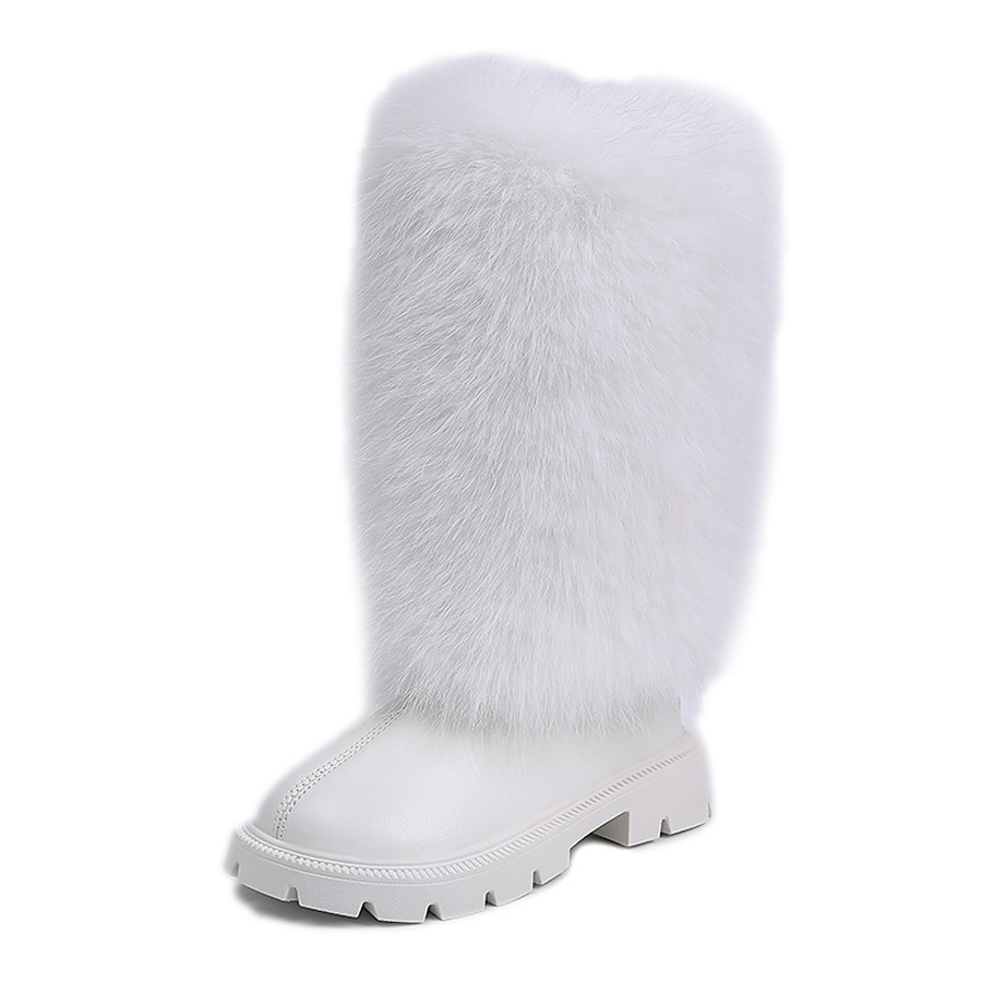 Girl Long Knee Boots for Girls Toddler Fashion Design Kids Winter Plush Long Boots Kidszworld Child Boot Size US7C-US5Y K1157