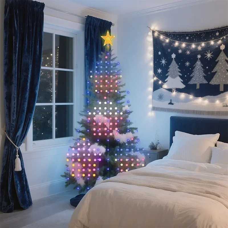 Christmas Tree Lights APP Controlled DIY 16 Million Colors Plug in Christmas Lights for Tree Outdoor Indoor Xmas Decor Z251024 - view 3