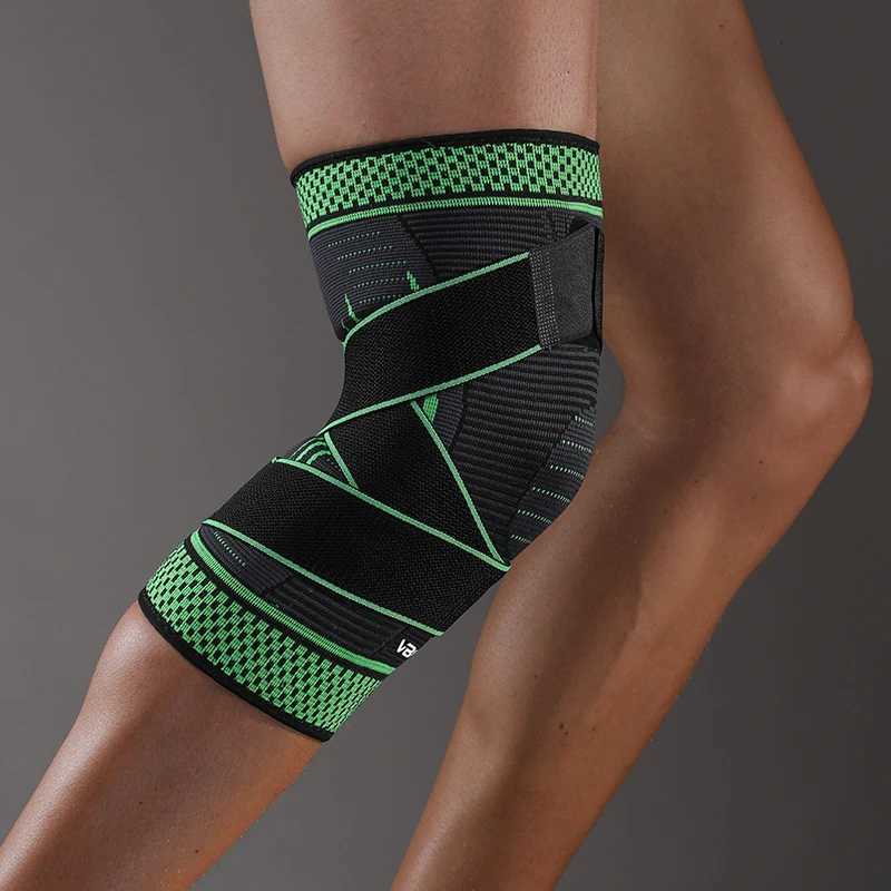 1 Pc Elastic Breathable Knee Support Sleeve with Adjustable StrapsW251024