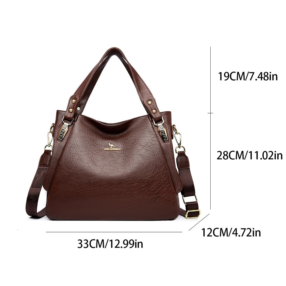 Genuine Soft Leather Tophandle Bags Female Handbags Women Shoulder Crossbody Tote Messanger Bag Large Capacity Sac A Main 251023