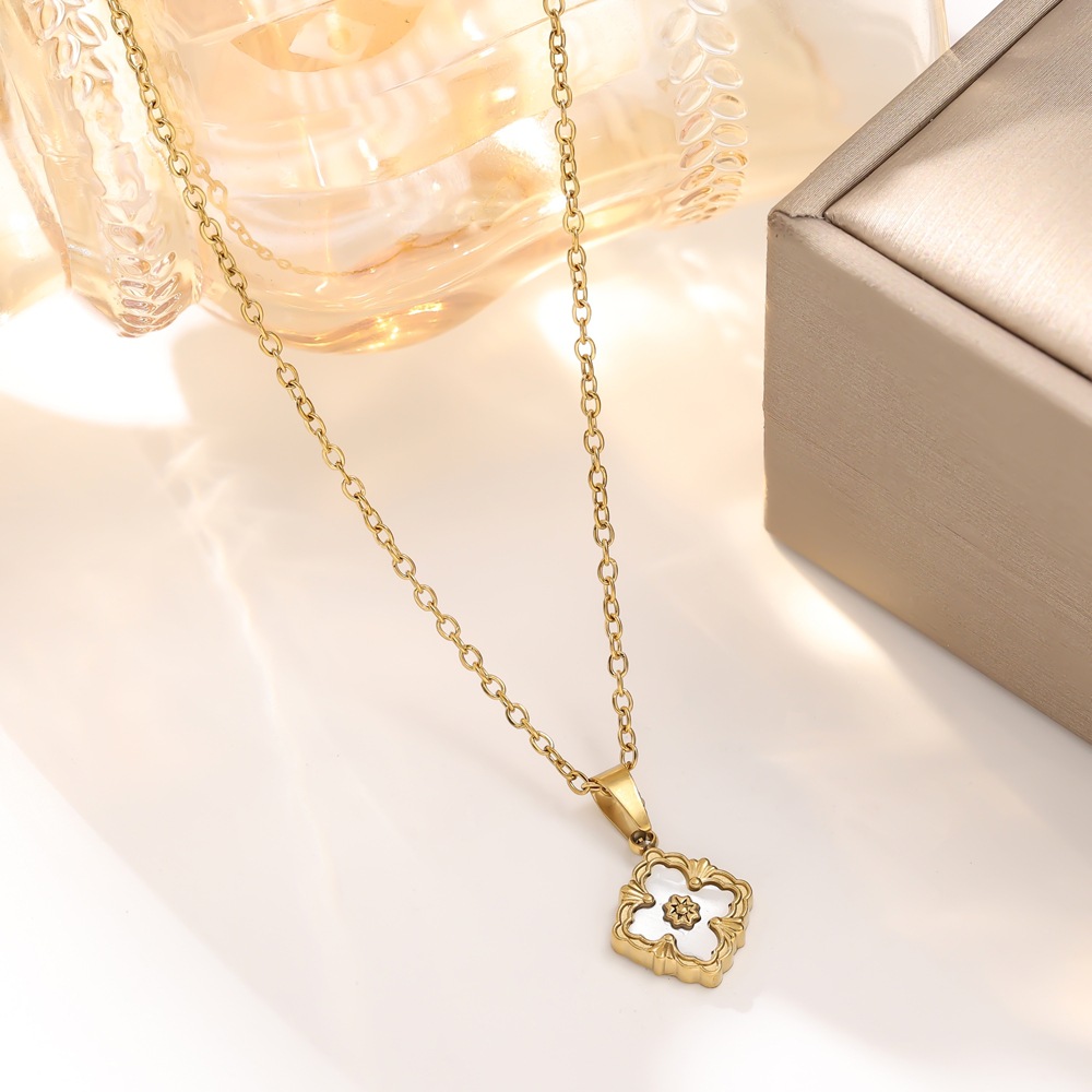 Designer Necklace For Women's Earrings Titanium Steel Colorful Earrings Necklace Bracelet Collection Personality Simple Style Luxury Fashion Neck