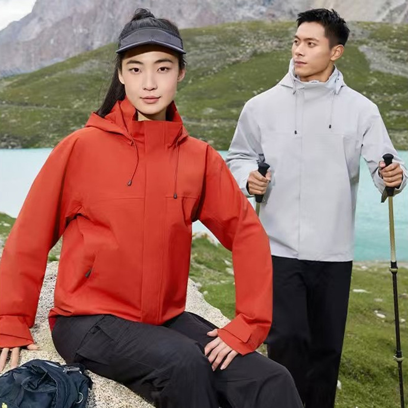 SD51 Single-Layer Storm Jacket Unisex Slim-Fit Outdoor Windproof & Waterproof Jacket Professional Protection with YKK Zipper and Detachable Hood