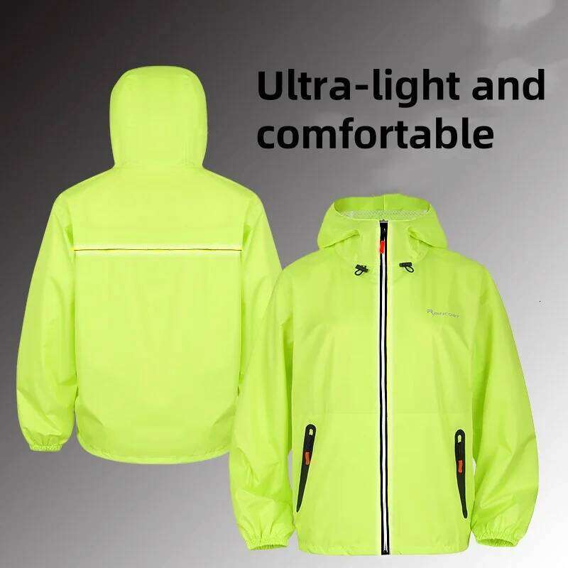 New Adult Waterproof Suit For Summer Unisex Motorcycle Raincoat Lightweight Breathable Outdoor Rain Wear