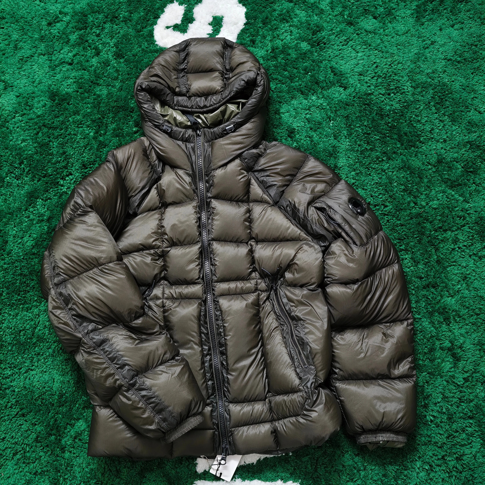 Italy CC Glass Black Button Style Mens Coat Winter White Duck Down Thick Warm Down Jacket Hooded Parka 251023