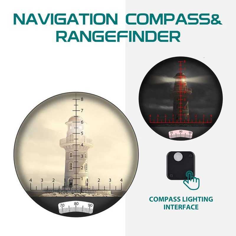 Binoculars 10x50 Marine Military Tescope Adults Waterproof With Ranginder Compass 4 Prism HD Bird Watching For Hunting Y251017