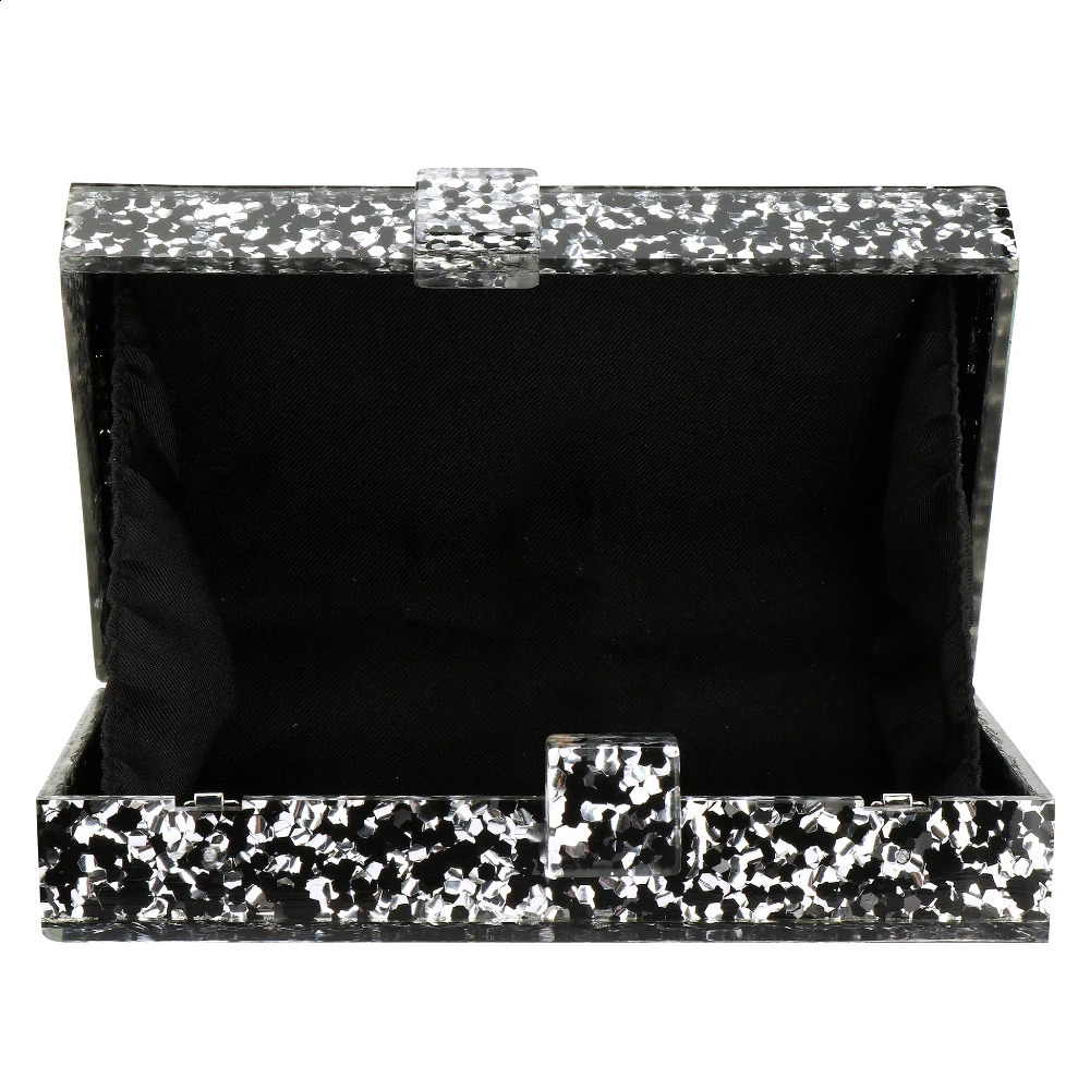 Women Handbags Evening Banquet Party Clutch Bag Rectangle Multicolor Geometric Trend ed Acrylic Bags Chain Crossbody Bag 251023CJ