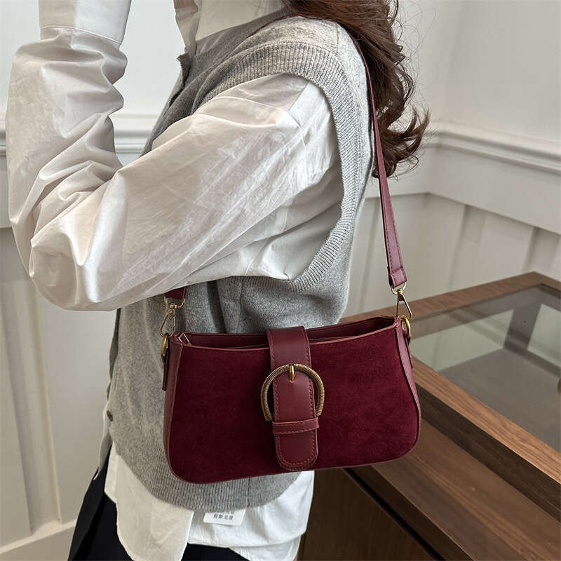 Matte Texture Simple Casual Commuter 2025 Spring New Large Capacity Single Shoulder Underarm Small Square Bag
