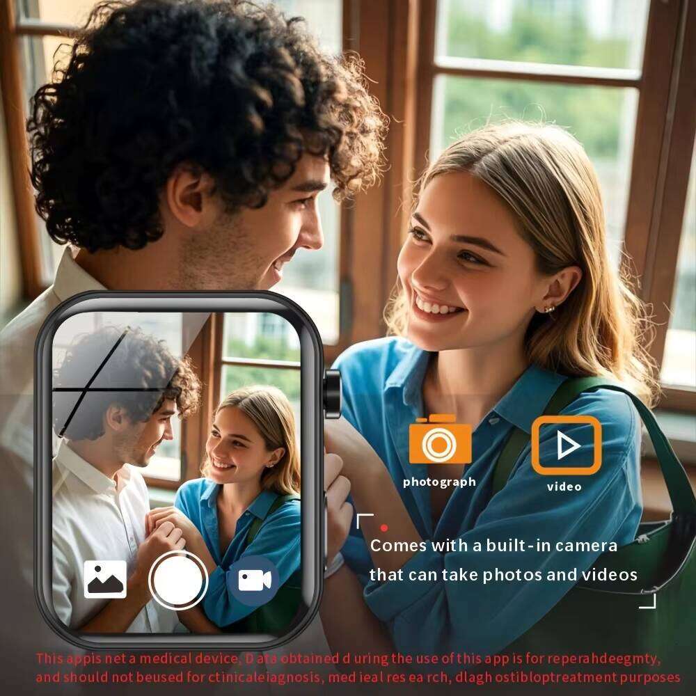 Senbonuo P51 Square for Men Women with BT Call, Camera, Video Recording, Local Music Playback, and Sports Smart Watch