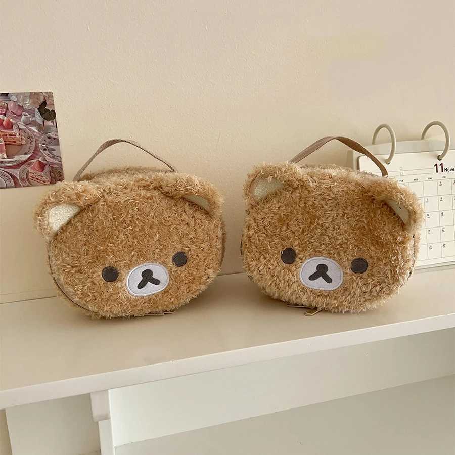 Cute cartoon bear cosmetic bag female largecapacity portable travel handheld wash storage bagT251024
