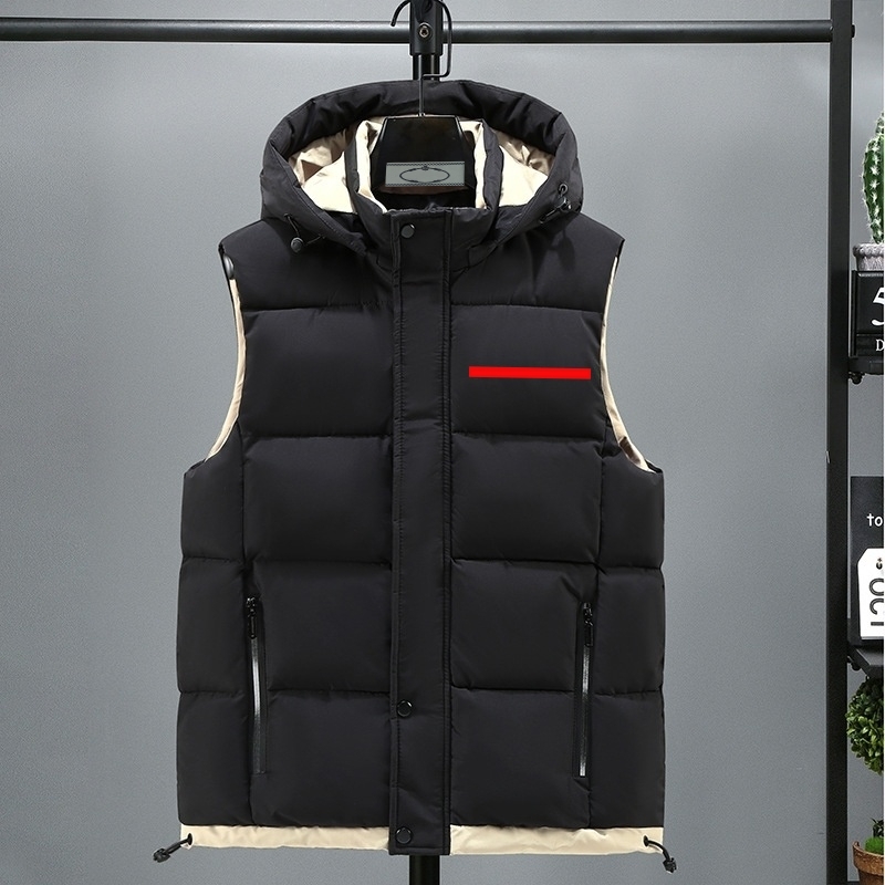 Mens Vest Designer Vest Jacket men Puffer Vest Winter coat Parkas Fashion Windbreaker Gilet Coat With Classic Letter Zipper Hooded Jackets Winter man Warm Coats
