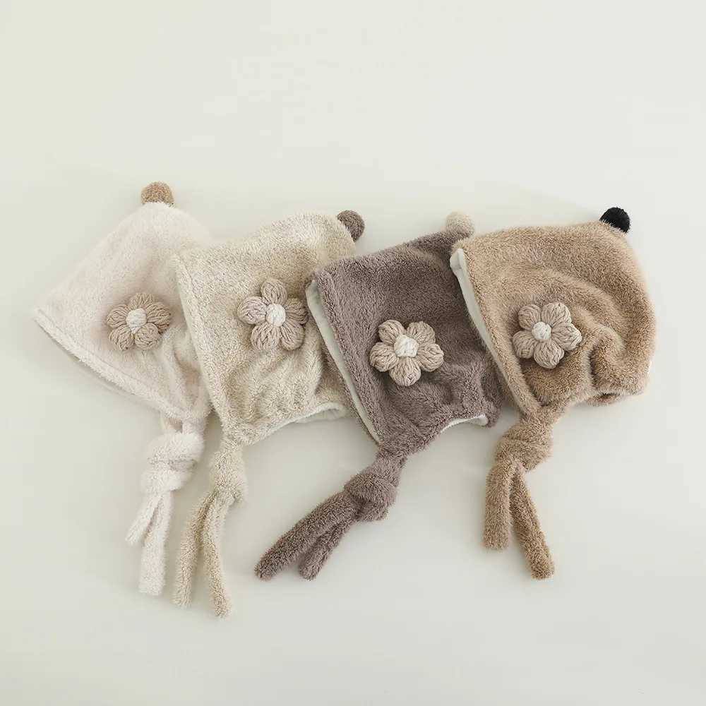 New Warm Baby Warm Hat Windproof Polar Fleece Balaclavas Knitted Integrated Ear Protection Hat Outdoor SportsL251024