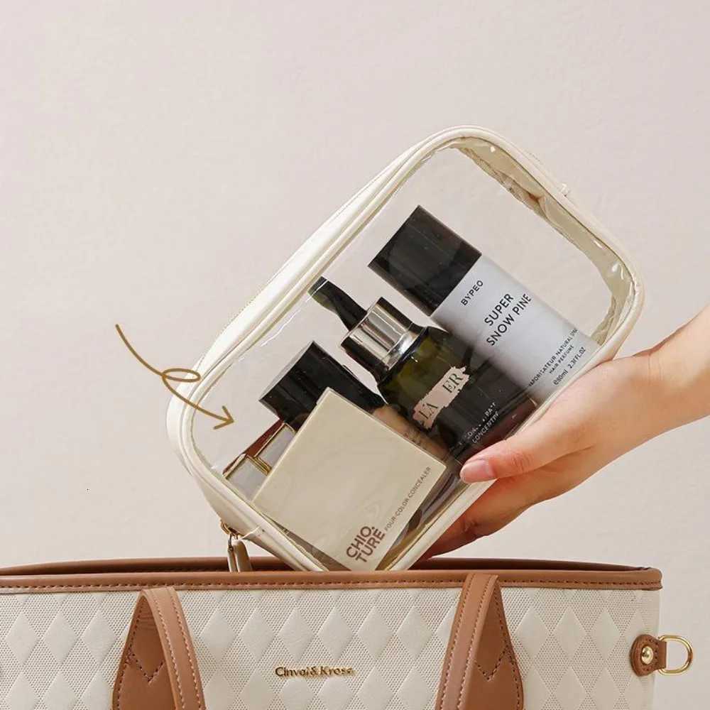 Transparent PVC Makeup Bag Organizer Pouch for Travel Daily Use Multiple Sizes Available Portable Wash BagT251024