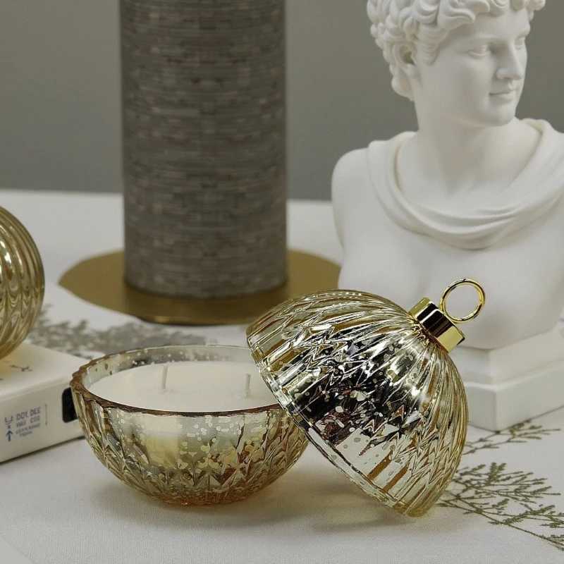 Christmas Ball Aratherapy Candle Cup Decoration Ornament He Shop Atmosphere Decoration Y251024