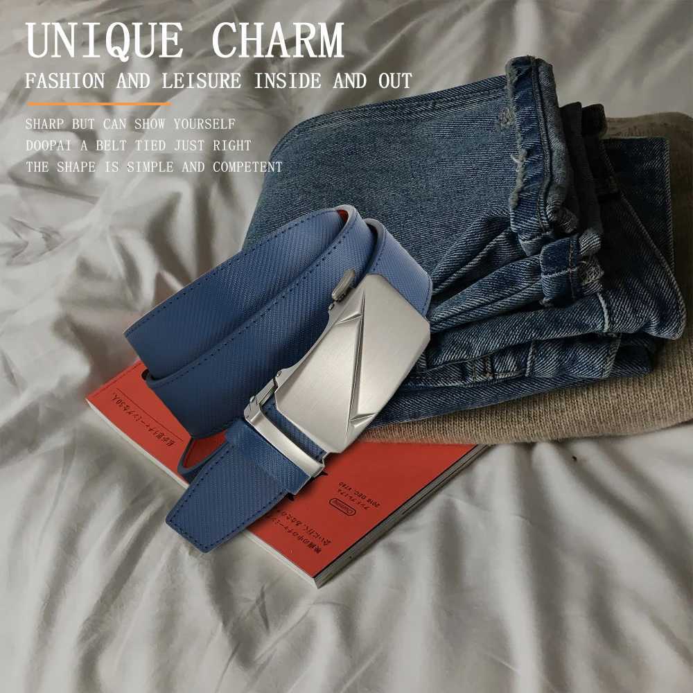 Men Leather Belt Alloy Automatic Buckle Male Belt Man Fashion Belts Leather Luxury Belts for Men Business Designer W251024