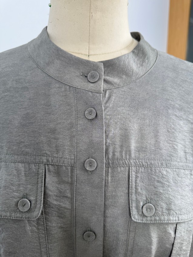 Simple, Sophisticated, and Elegant Light Luxury Silk Machine-Washable Workwear Dress JYL51014