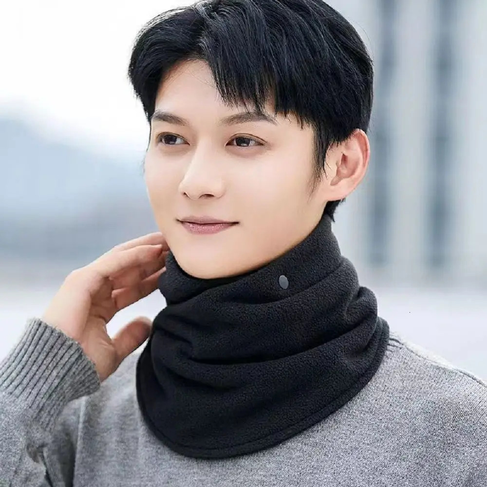 Solid Color Fleece Neck Scarf Multifunctional Thickened Plush Neck Protector Neckerchief Neck Collar Plush Neck Cover Autumn 251020