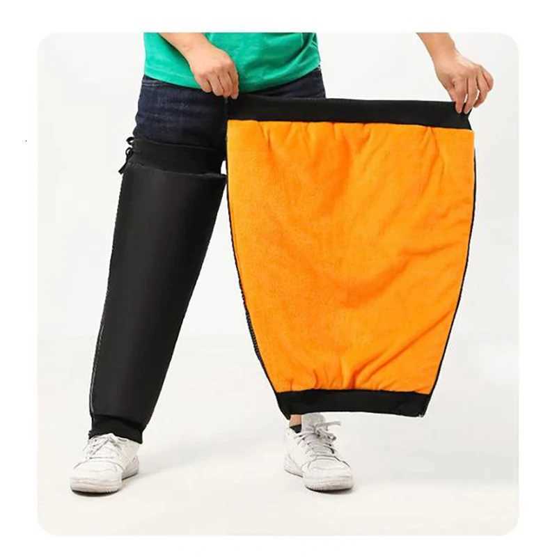 Winter Motorcycle Warm Knee Pads Velvet Knee Warmers with Reflective Zipper Thermal Knee Support for Mountain Bike Knee PadsW251024