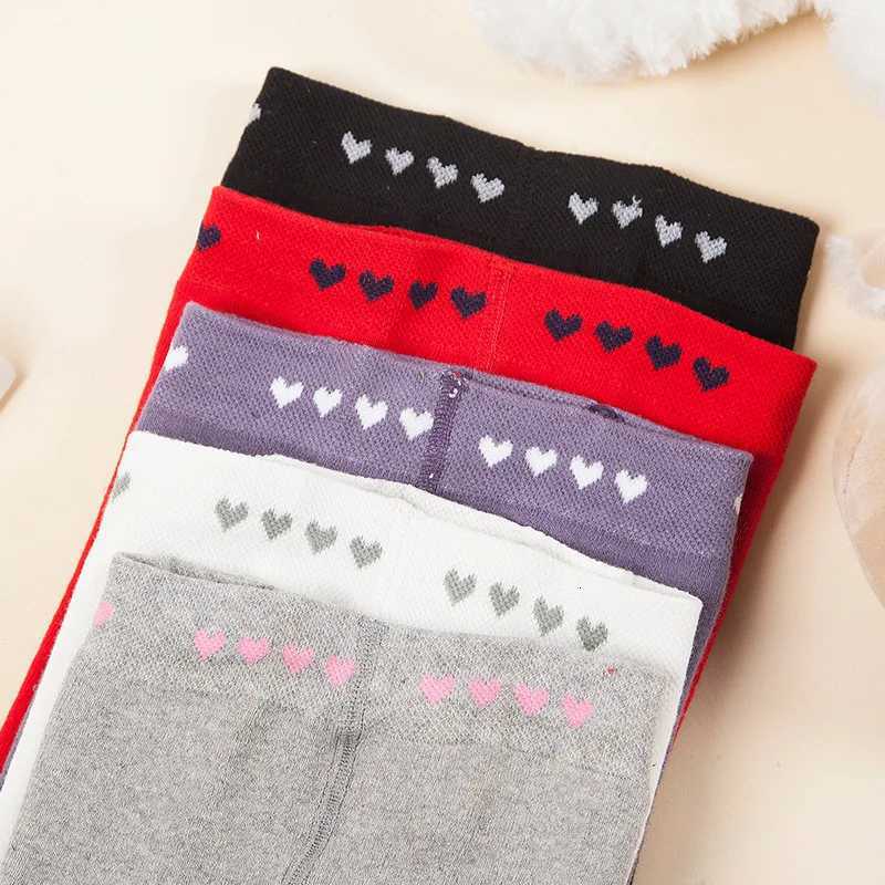 Autumnwinter wool circle pantyhose girl pants warm pantalon baby love jacquard socks Girls leggings Cotton PP pants for kidsT251024