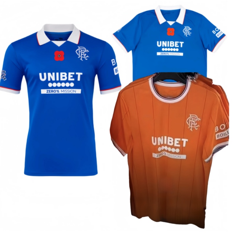 2025 26 Glasgow RangersS fc Limited Edition Poppy Home Shirt