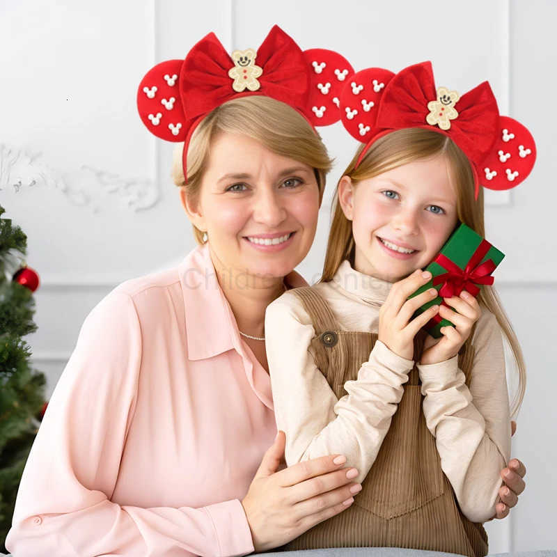 Disney Christmas Charming Gingerbread Man Velvety Headwear Accessory Perfect for Holiday Celebrations Colorful & Durable designer