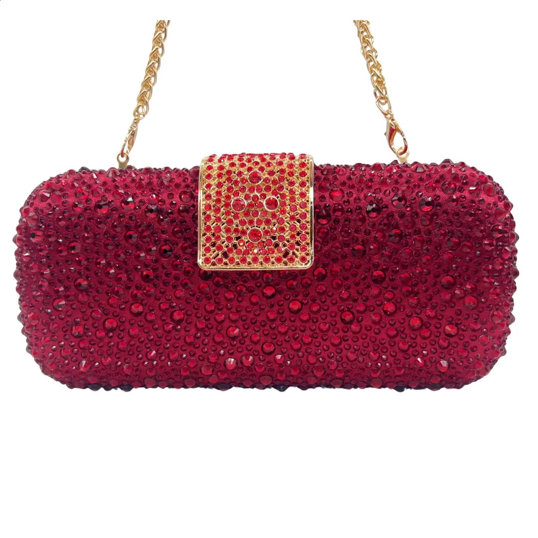 XIYUAN Women Green Crystal Evening Clutch Bag Glittering Purple Rhinestone Handbag Wedding Party Purse Fulldiamond Bridal Bags 251023