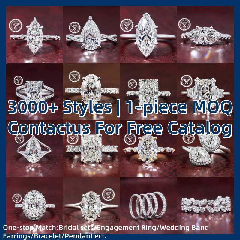 Certificate 10k 14k 18k Solid in Real Gold Moissanite Diamond Radiant Cut Wedding Engagement Ring Set for Women Jewelry AU750