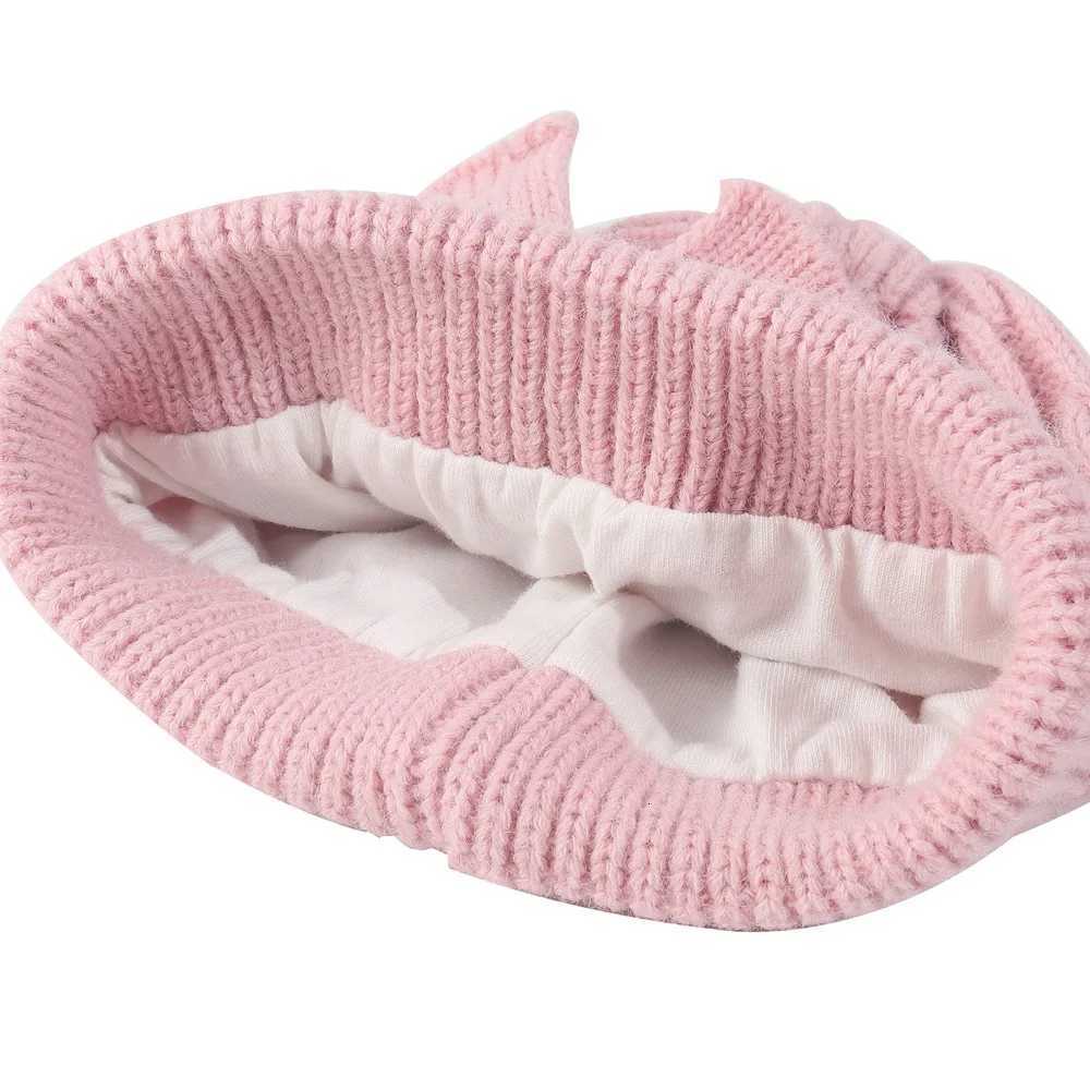 02Y Baby Knit Hat with Large Bow Soft Stretchy Winter Hat for Girls Boys Lightweight Warm Beanie for Christmas ThanksgivingL251024