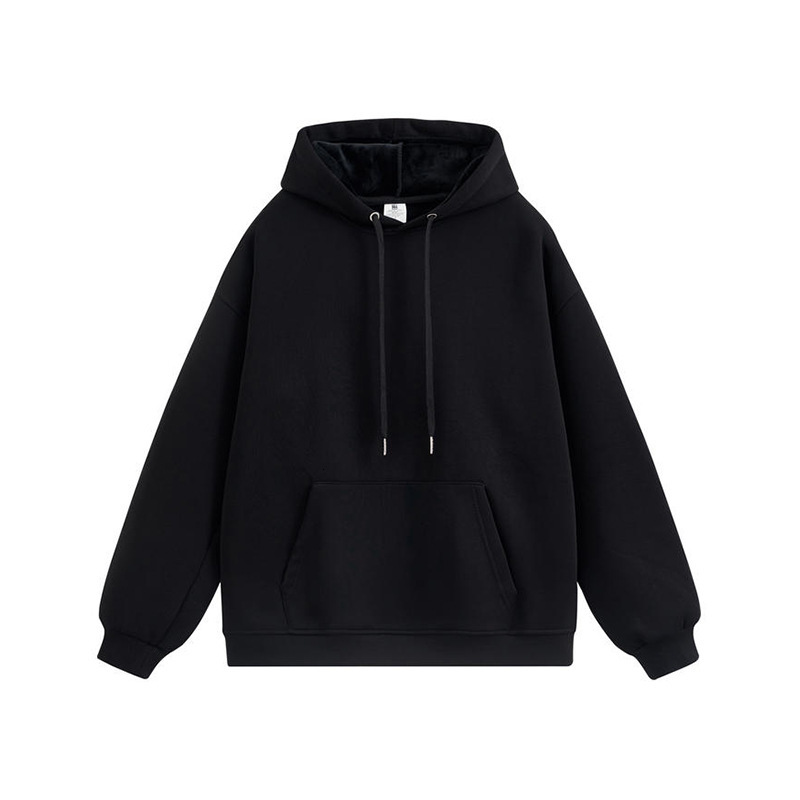 Autumn Winter Heavyweight Pure Cotton Silver Fox Fleece Pullover Sweatshirt Men's Thickened Designer Hoodie Jacket Tracksuit Men Polo Veste Coat 
