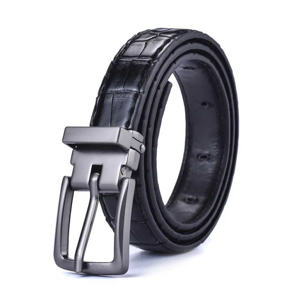 Unisex belt casual versatile simple black thin waist belt Korean style retro pin buckle jeans belt student W251024