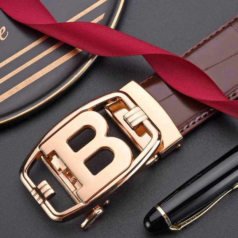 The New Mens Belt PU Belt Business HighQuality Fashion Mens Belt Alloy Automatic Buckle Popular W251024