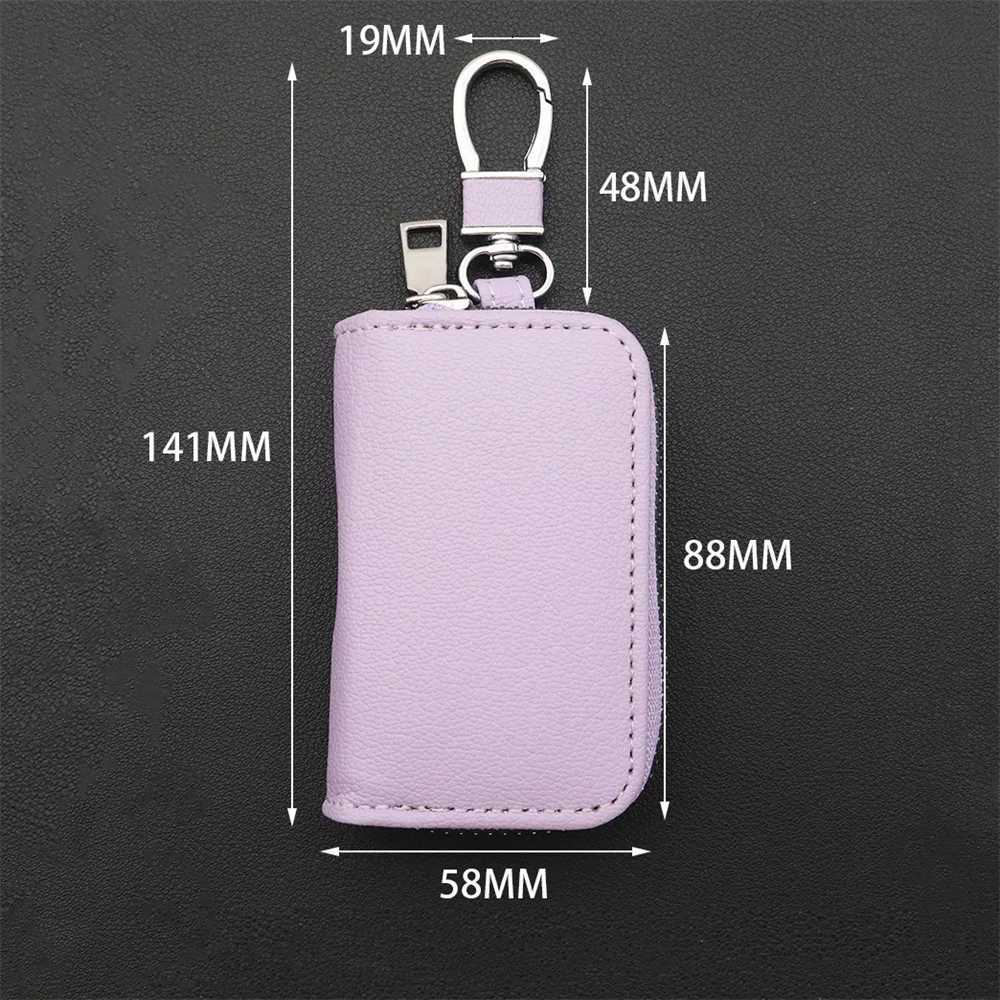 Men Key Holder Housekeeper PU Leather Car Key Wallet Keys Organizer Women Keychain Cover Zipper Key Case Bag Unisex Pouch Purse Z251023