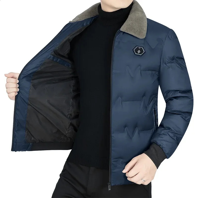 Winter Men Fur Collar Down Jackets Warm Parkas High Quality Male Outwear Casual Winter Coats Man Slim Fit Down Jackets 4XL 251020