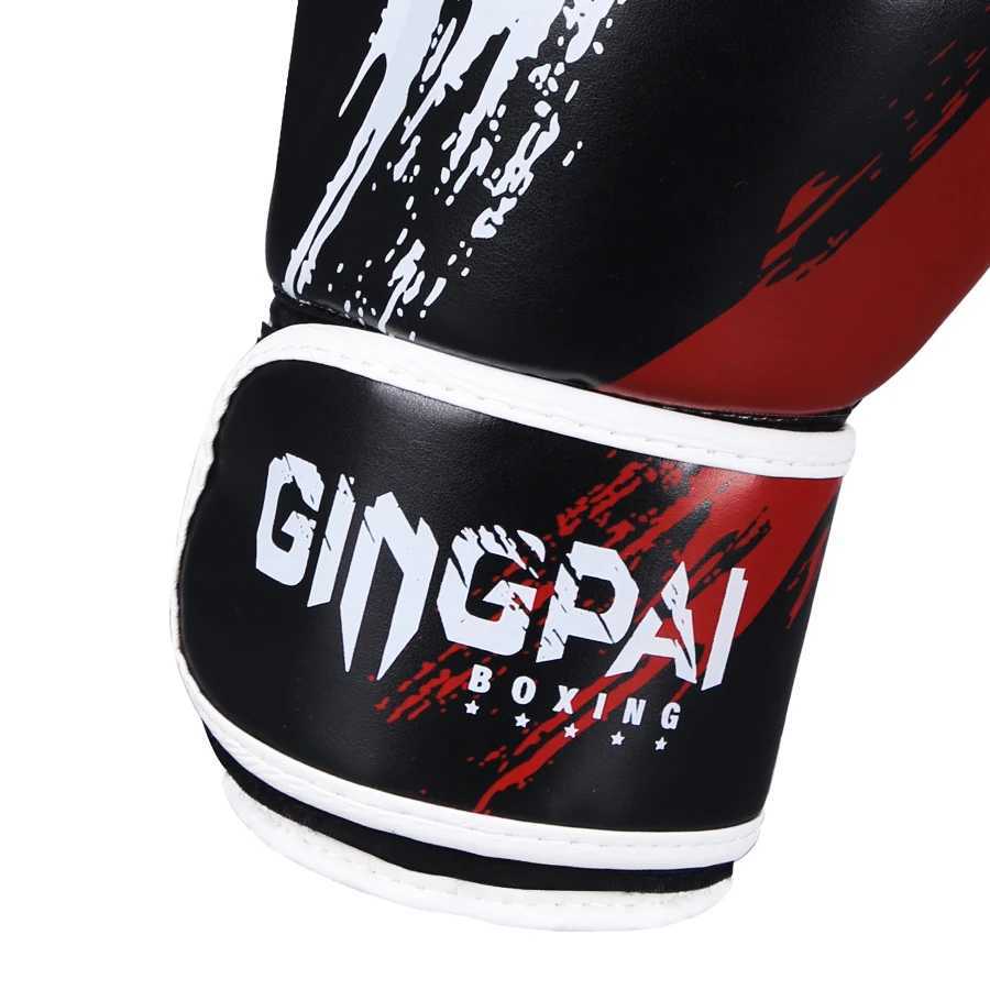 PU Kick Boxing Gloves for Men and Women Karate Muay Thai Free Fight MMA Sanda Training Adults 6 10oz Y251023
