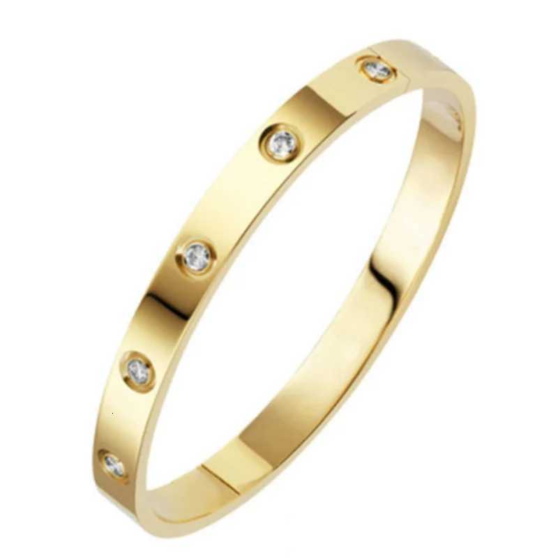 Stainless Steel Bracelets On Hand 6mm 4mm Bangles For Women Jewelry Lady Girl Womens Fashion Rhinestone Titanium Designer GiftsW251024
