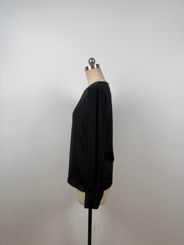 High-Quality Comfortable Heavyweight Silk Long-Sleeve Top JYS37017