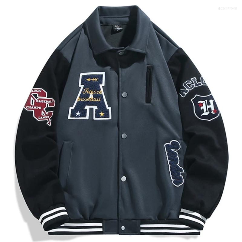 Men's Jackets 12XL Plus Size Varsity Jacket Men Patchwork Embroidery Baseball Spring Autumn Coat Male Big