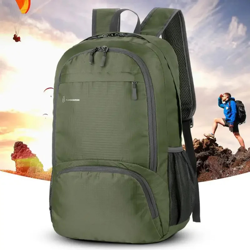 Lightweight Foldable Backpack Unisex Waterproof Packable Backpack Outdoor Travel Hiking Cycling Daypack Camping Backpack 251021