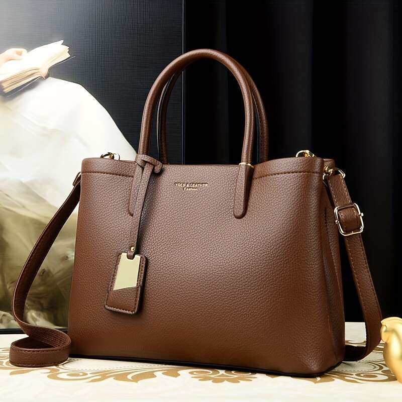 Elegant Black For Wo, Adjustable Strap, Zipper Closure, Polyester Lined, Solid Color, Edge Paint Detail, Versatile Shoulder Handbag