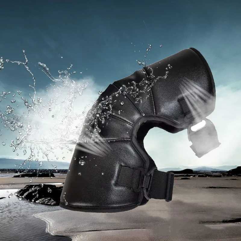 Waterproof Motorbike Riding Knee Pads PU Leather Motorcycle Warm Kneepad Windproof Winter Outdoor Knee Protective GuardW251024
