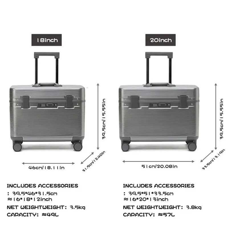 Aluminum Alloy Frame Suitcase with TopOpening ABS Design Universal Wheels and Customs Code Lock for TravelW251024