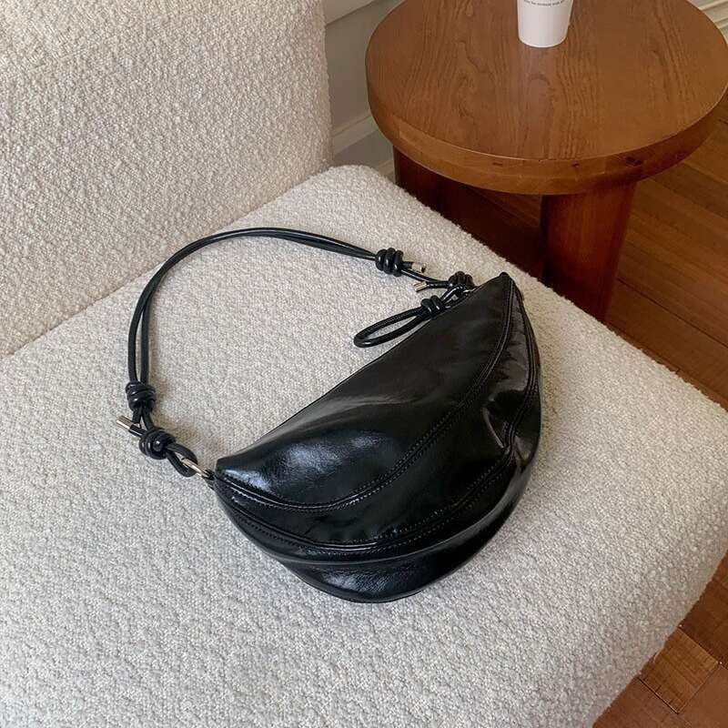2025 New Niche Underarm for Women Summer High-end Fashion Baguette Casual Commuter PU Shoulder Bag