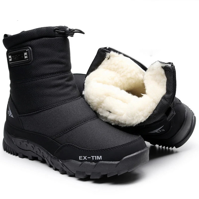 Warm Winter Plush Snow Boots Men Women Outdoor Winter Boots Waterproof Cotton Shoes Wear Resistant And Anti Slip Ankle Boots251020