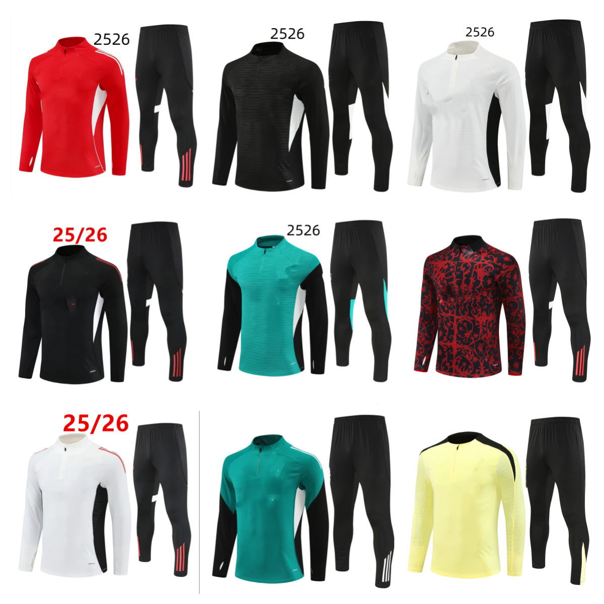 2025 26 football chandal tracksuits training survetement foot kit retro Mixed Team Soccer Jerseys football mens and kids maillot camisetas tuta uomo calcio