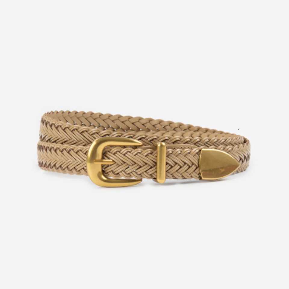 Woven womens waist belt suitable for jeans and casual pants decorative womens belt versatile womens leather belt W251024